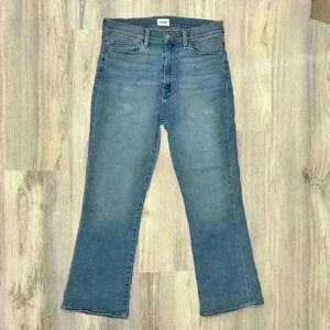 Hudson Blair High Rise Bootcut Crop Jeans Brittany Medium Blue Denim Size 31”